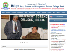 Tablet Screenshot of milliyasrcollege.org